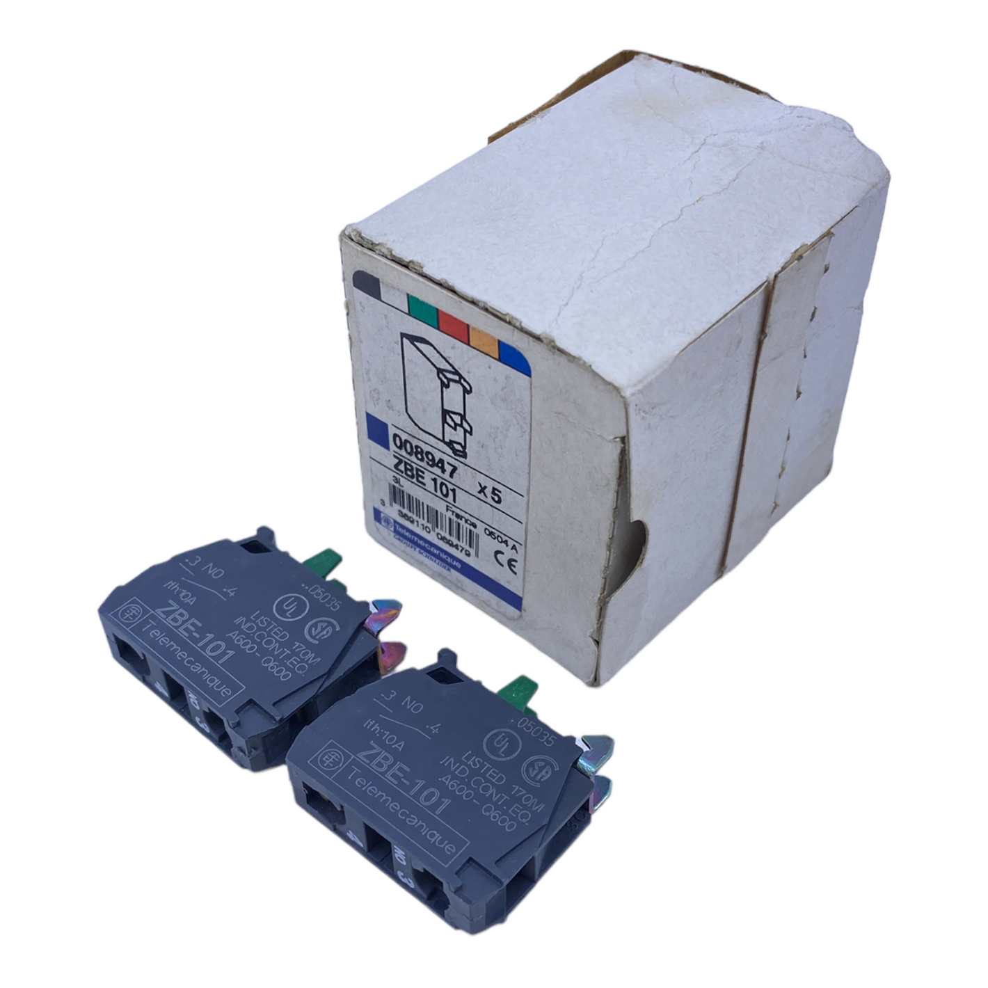 Telemecanique ZBE-101 Auxiliary switch 1S PU: 2 pieces 