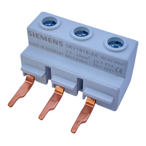 Siemens 3RV1915-5A 3-phase feed terminal PU: 2 pieces 