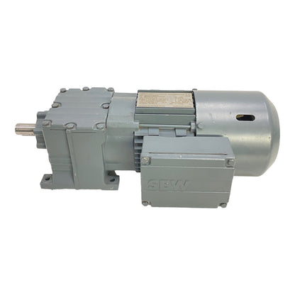 SEW R17DT71D4/BMG gear motor 0.37kW 220/415V 50Hz 240/460V 60Hz 2.15/1.12A 