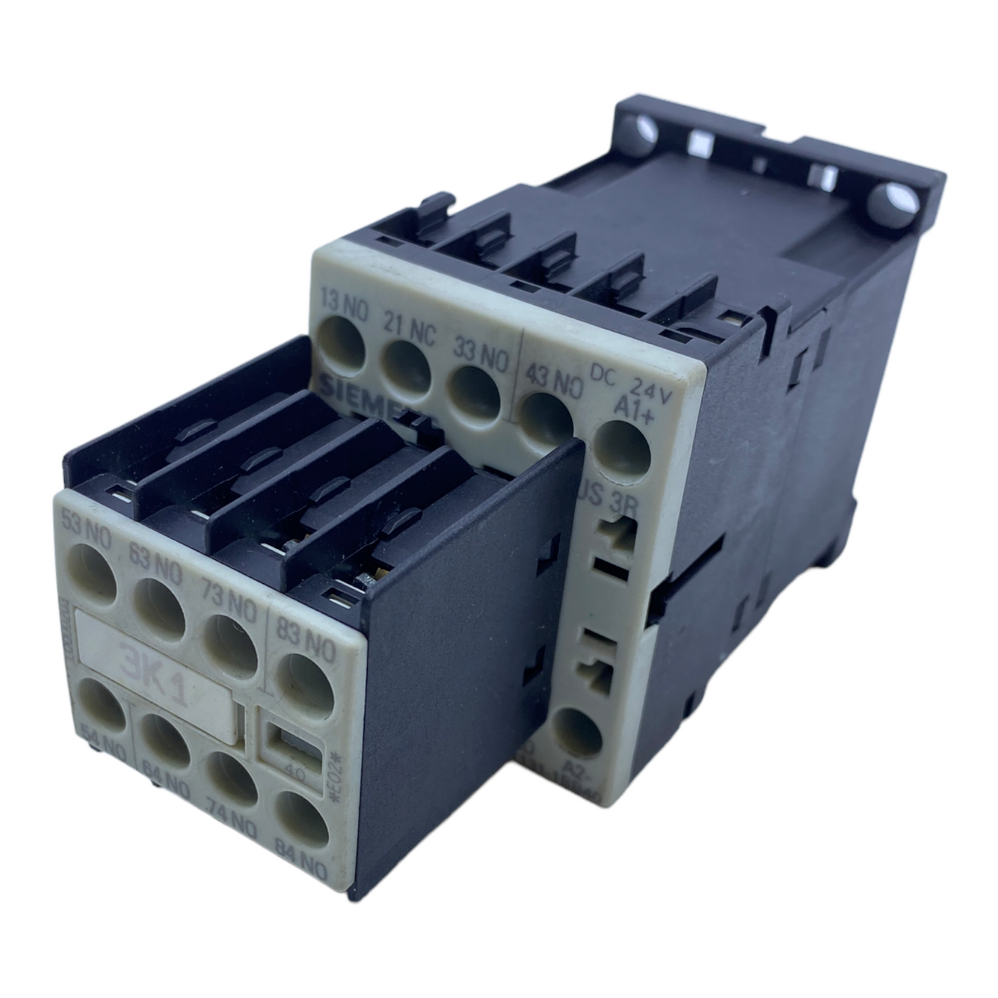 Siemens 3RH1140-1BB40 Liestungsschütz mit Hilfsschalter +3RH1911-1GA31