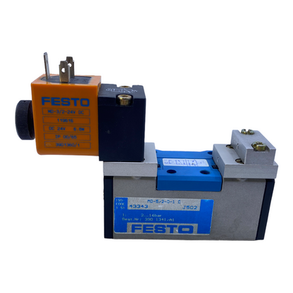 Festo MD-5/2-D-1C solenoid valve 43343 +MD-3/2-24VDC 119616 2…16bar 