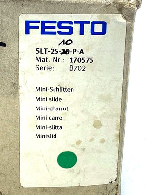 Festo SLT-25-10-PA 170574 mini slide 