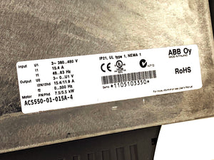 ABB ACS550-01-015A-4 drives 