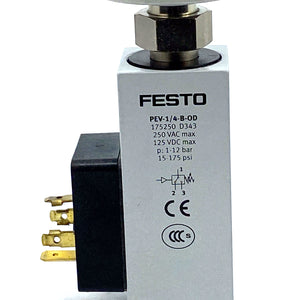 Festo FRM-D-MINI junction module 542184 250V AC 125V DC 1-12bar