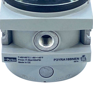 Parker P3YRA18BNEN Pressure Regulator 