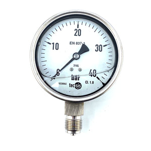 TECSIS P2325B079001 Manometer 0-40bar 100mm G1/2B Druckmessgerät