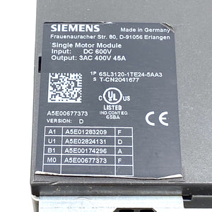 Siemens 6SL3120-1TE24-5AA3 Einzelmotormodul